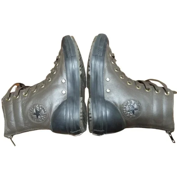 Converse High Top Sneaker Zip Combat Boots 7 - Picture 7 of 9